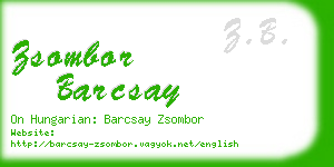 zsombor barcsay business card
